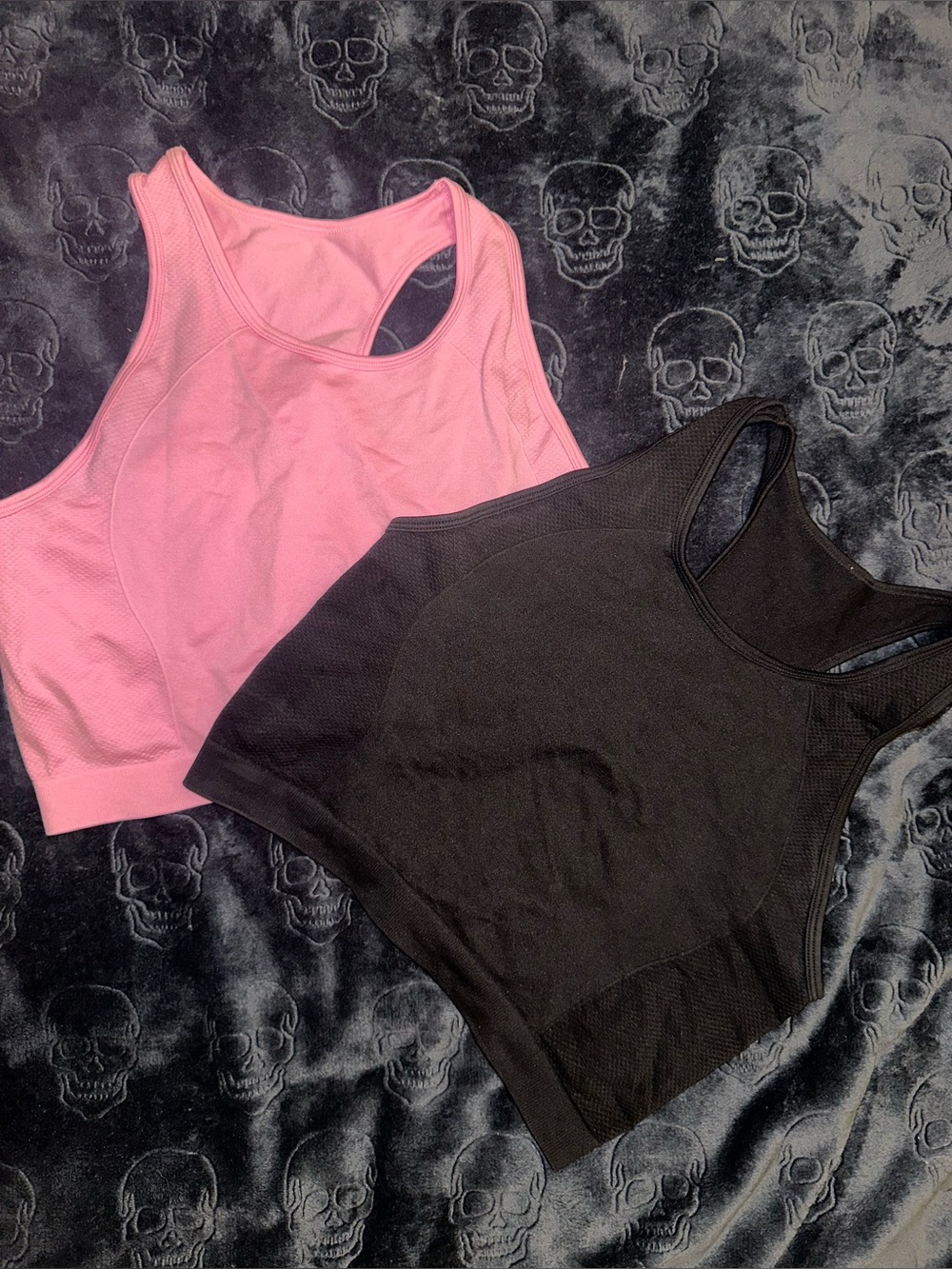 Racerback Sports Tank - Pink & Black